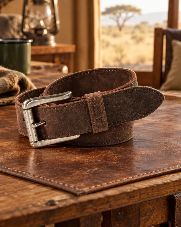 Elephant Adjustable Leather Belt