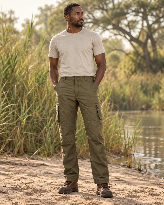 Heritage Cargo Trousers Mens