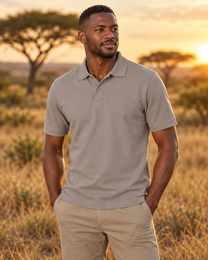 Mens Basic Piqué Golf Shirt