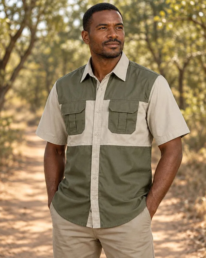 Delta Two Tone S/S Bush Shirt