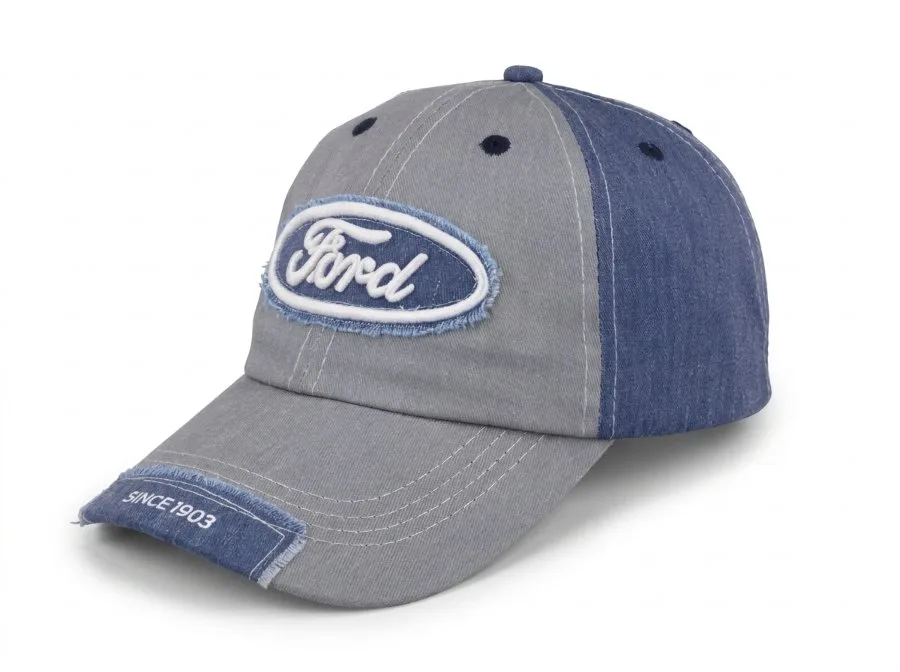 Distressed leather-look 6 panel